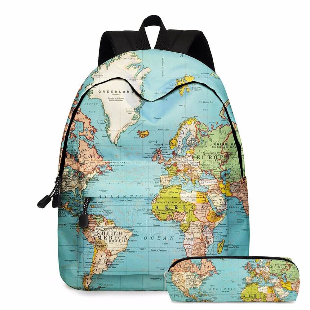 School Bag Bookbag 2pcs